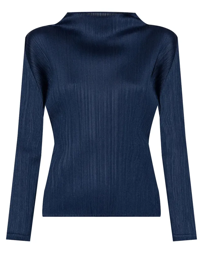 Issey Miyake Monthly Colors: February Bluse - Blau Blau