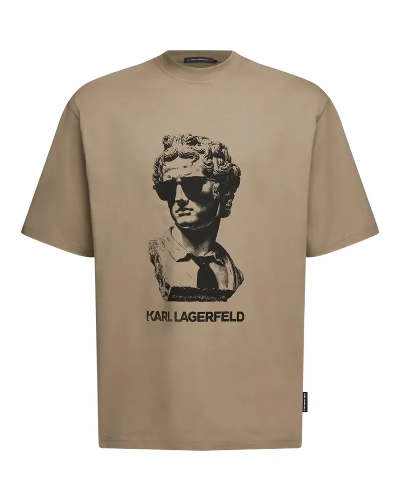 Karl Lagerfeld Rome Statue T-Shirt - Nude Nude