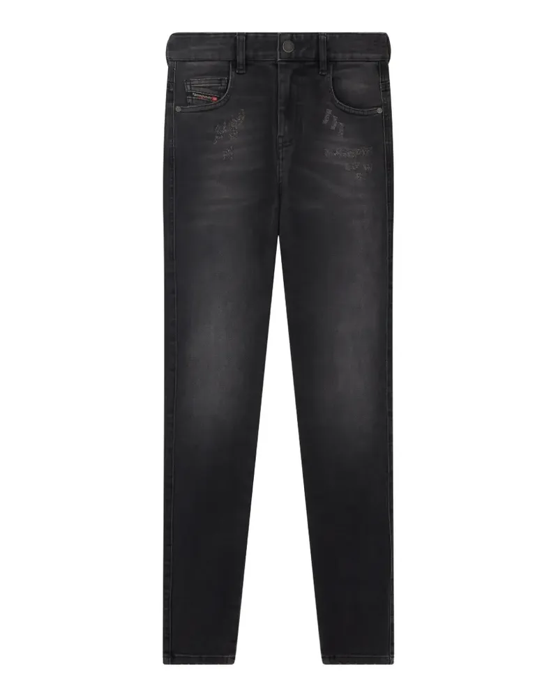 Diesel distressed slim-fit jeans - Schwarz Schwarz
