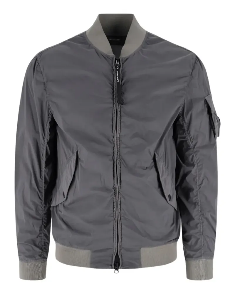 C.P. Company logo-detail bomber jacket - Grau Grau