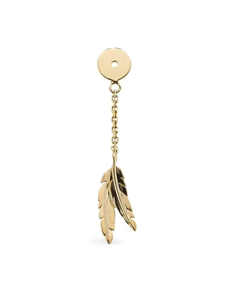 Robinson Pelham 18kt Feather Wishback Gelbgoldohrring Gold