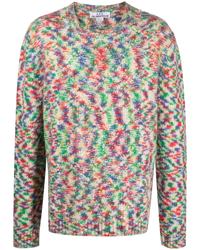 A.P.C. Pullover mit Rundhalsausschnitt - Weiß Weiß
