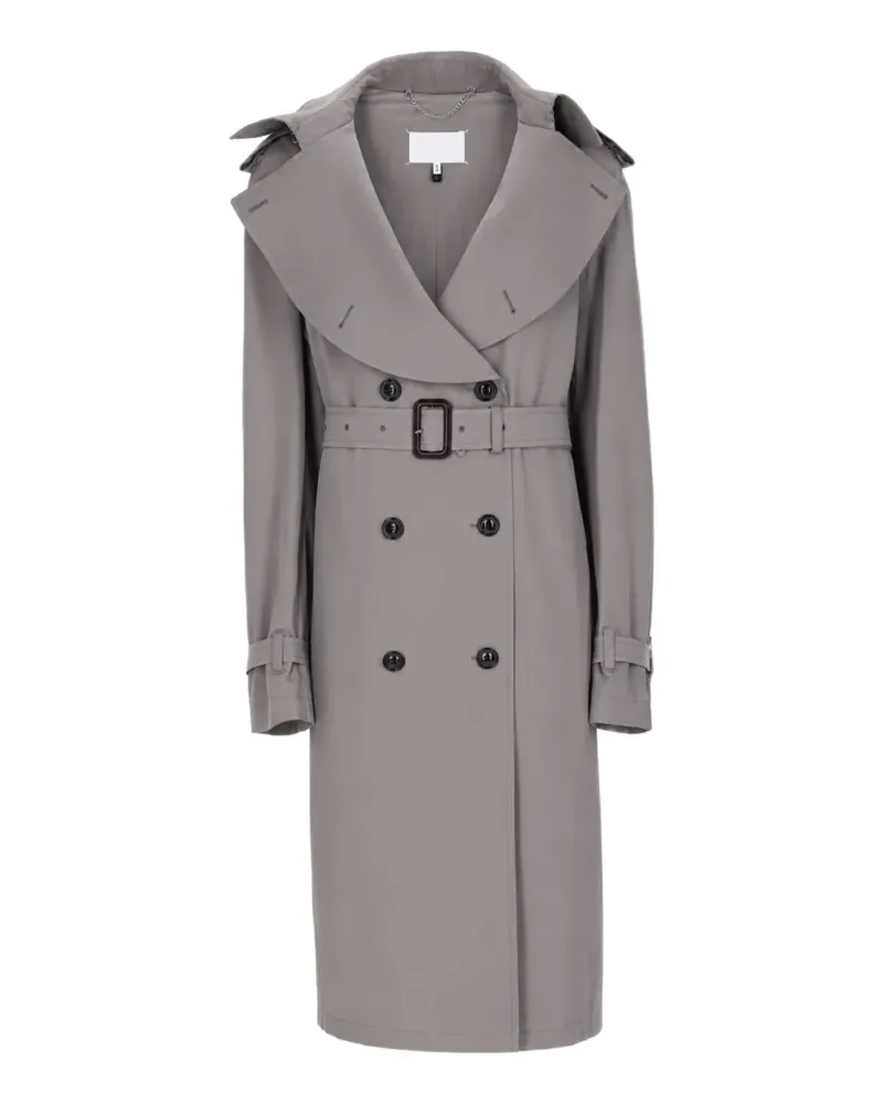 Maison Margiela double-breasted belted trench coat - Grau Grau