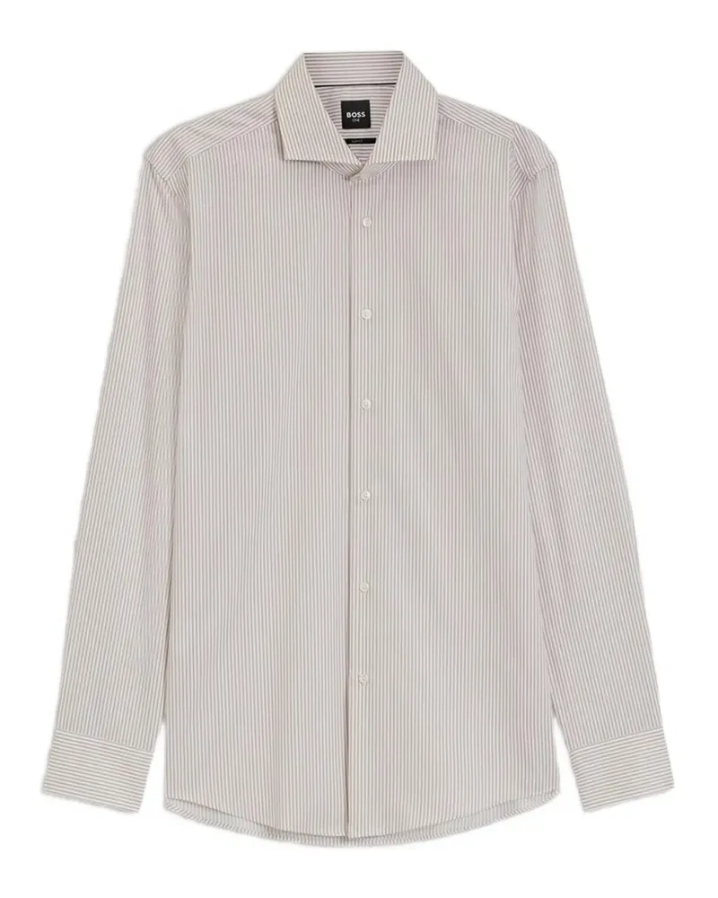 HUGO BOSS striped long-sleeve shirt - Weiß Weiß