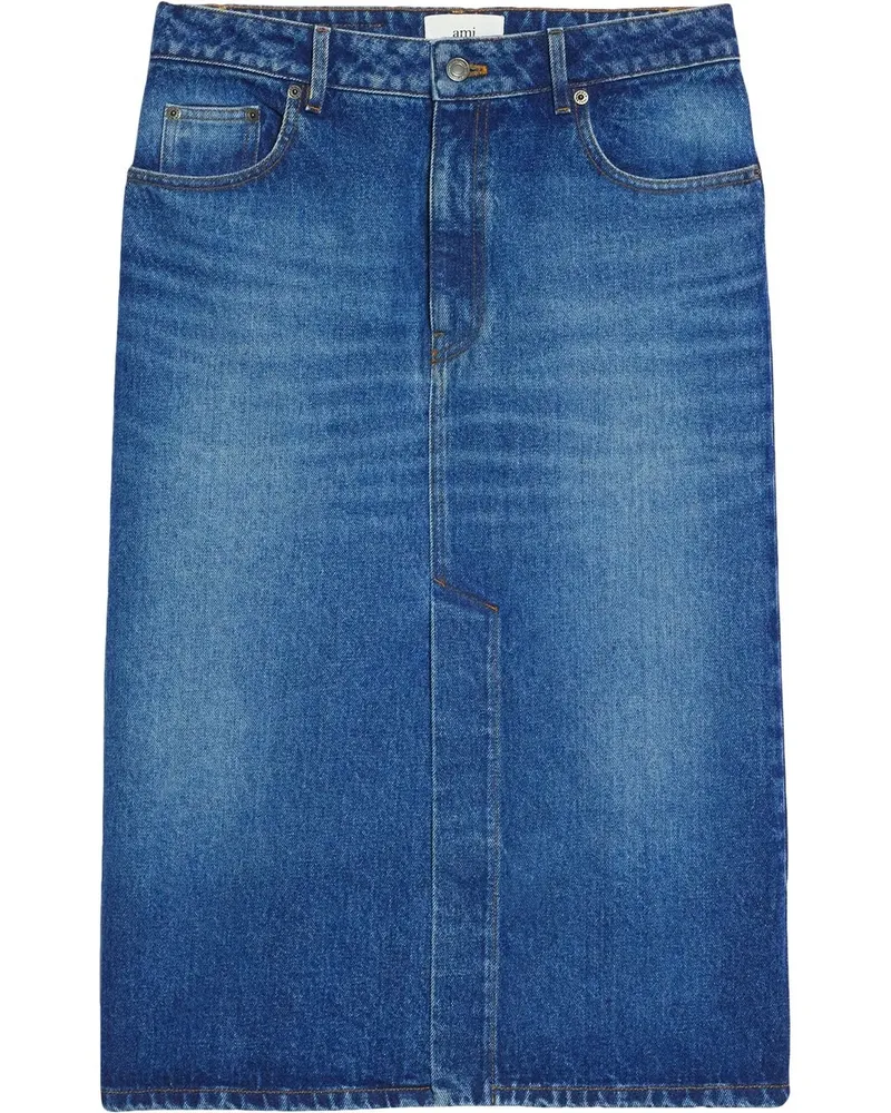 AMI Paris Mittellanger Jeansrock - 480 480