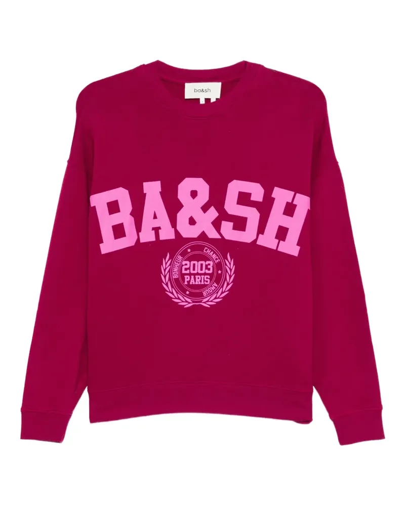 ba&sh Benjamin logo-print sweatshirt - Rosa Rosa