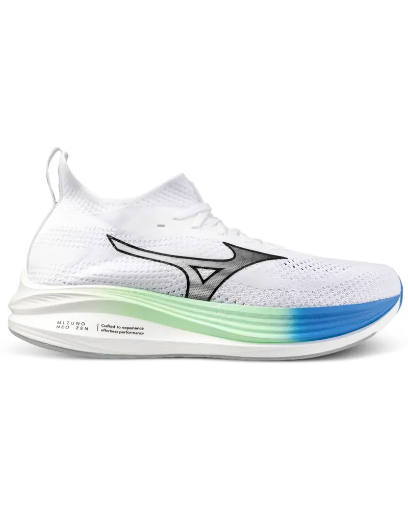 Mizuno Neo Zen Sneakers in Strickoptik - Weiß Weiß