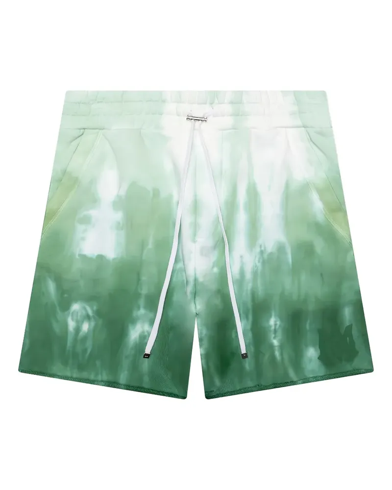 Amiri Shorts mit Batikmuster - Grün Grün