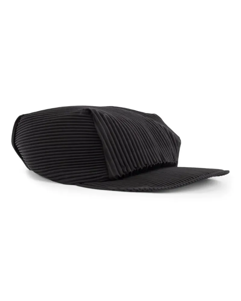 Issey Miyake Plissierte Baseballkappe - Schwarz Schwarz