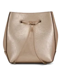 Brunello Cucinelli Metallic-Beuteltasche Gold