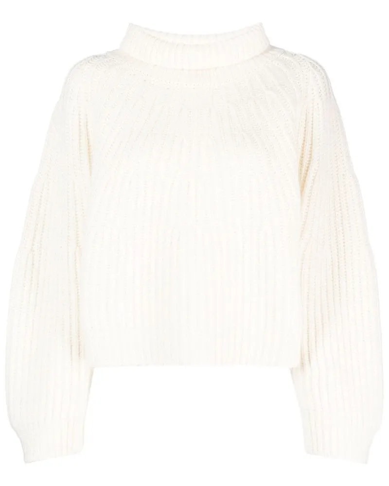 Fabiana Filippi Grob gerippter Pullover - Weiß Weiß