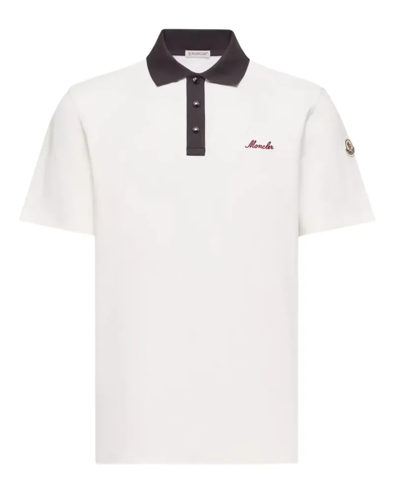 Moncler buttoned polo shirt - Weiß Weiß