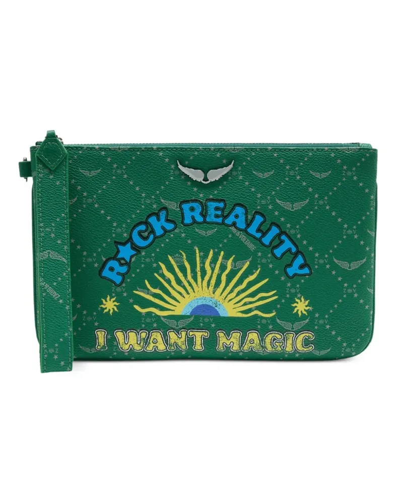 Zadig & Voltaire Portemonnaie mit Reißverschluss - Grün Grün