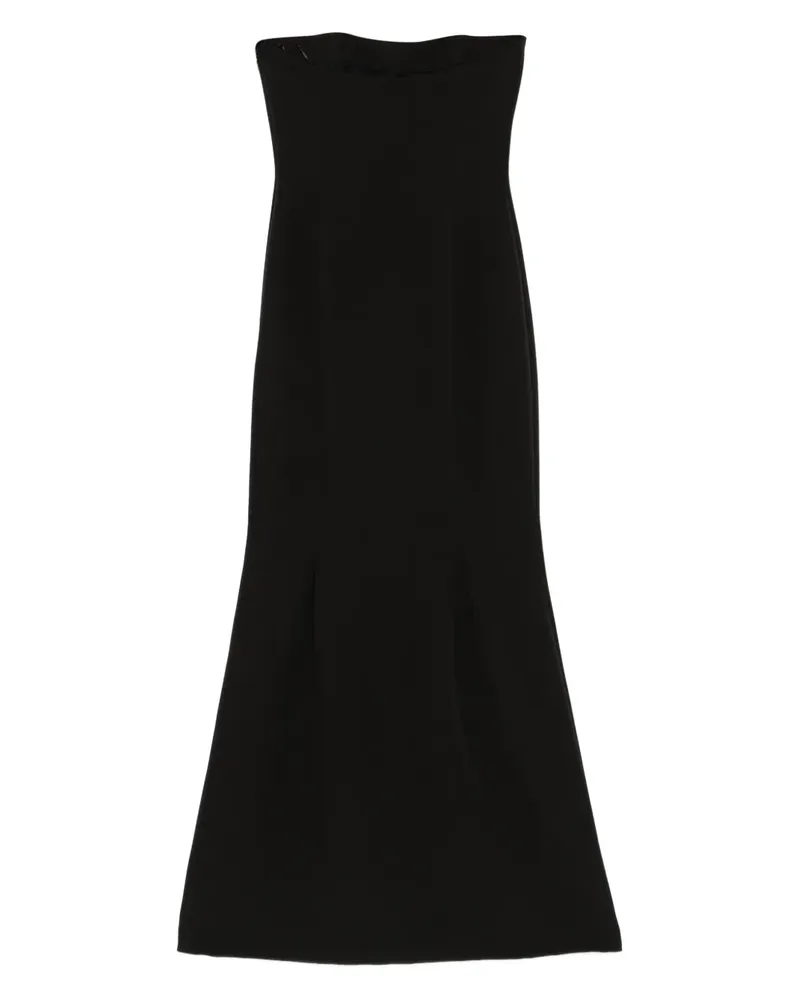 Federica Tosi Schulterfreies Maxikleid - Schwarz Schwarz
