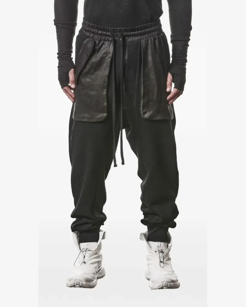 THOM KROM Jogginghose mit aufgesetzten Taschen - Schwarz Schwarz