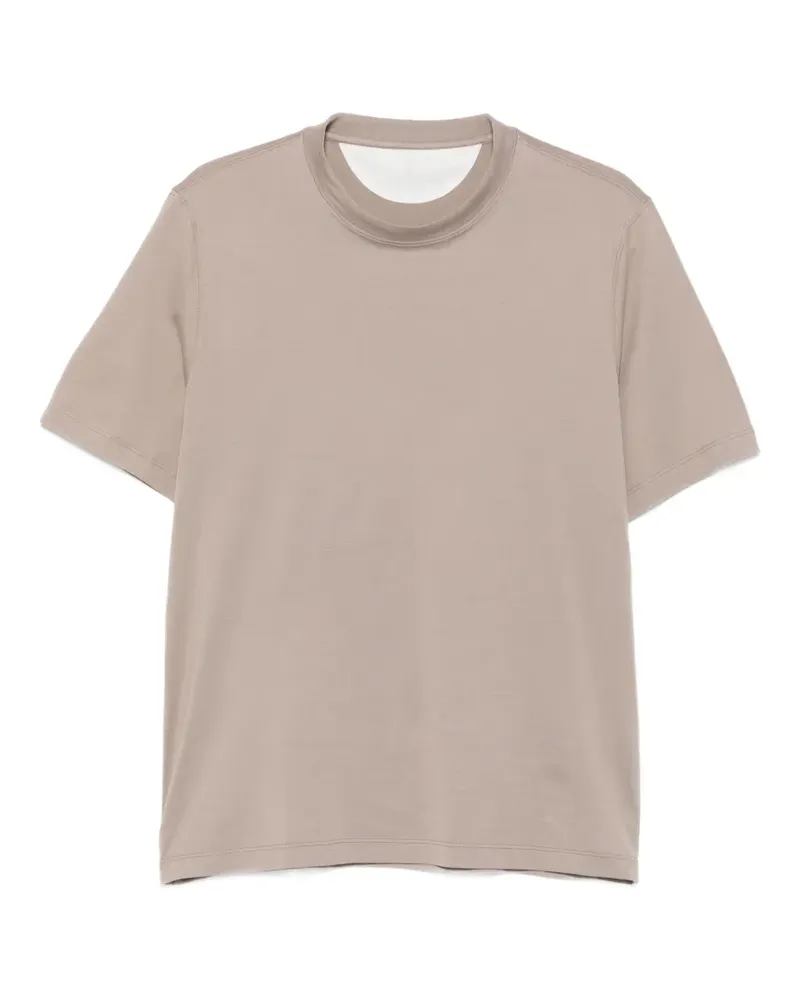 Brunello Cucinelli crew-neck short-sleeve T-shirt - Nude Nude