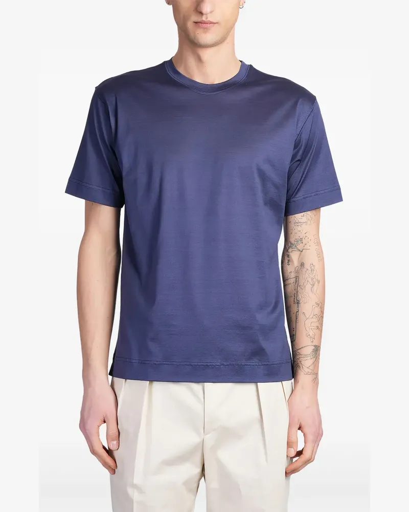 Tagliatore Klassisches T-Shirt - Blau Blau