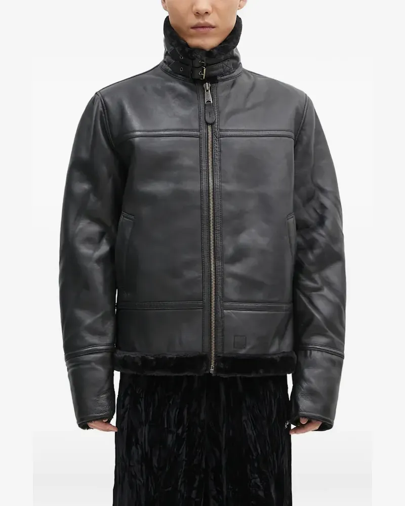 Alpha Industries high-neck zip jacket - Schwarz Schwarz