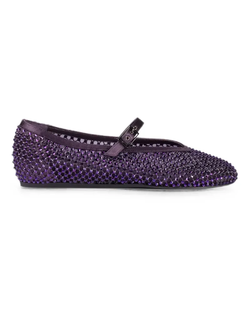 Le Silla Gilda Ballerinas mit Kristallen - Violett Violett