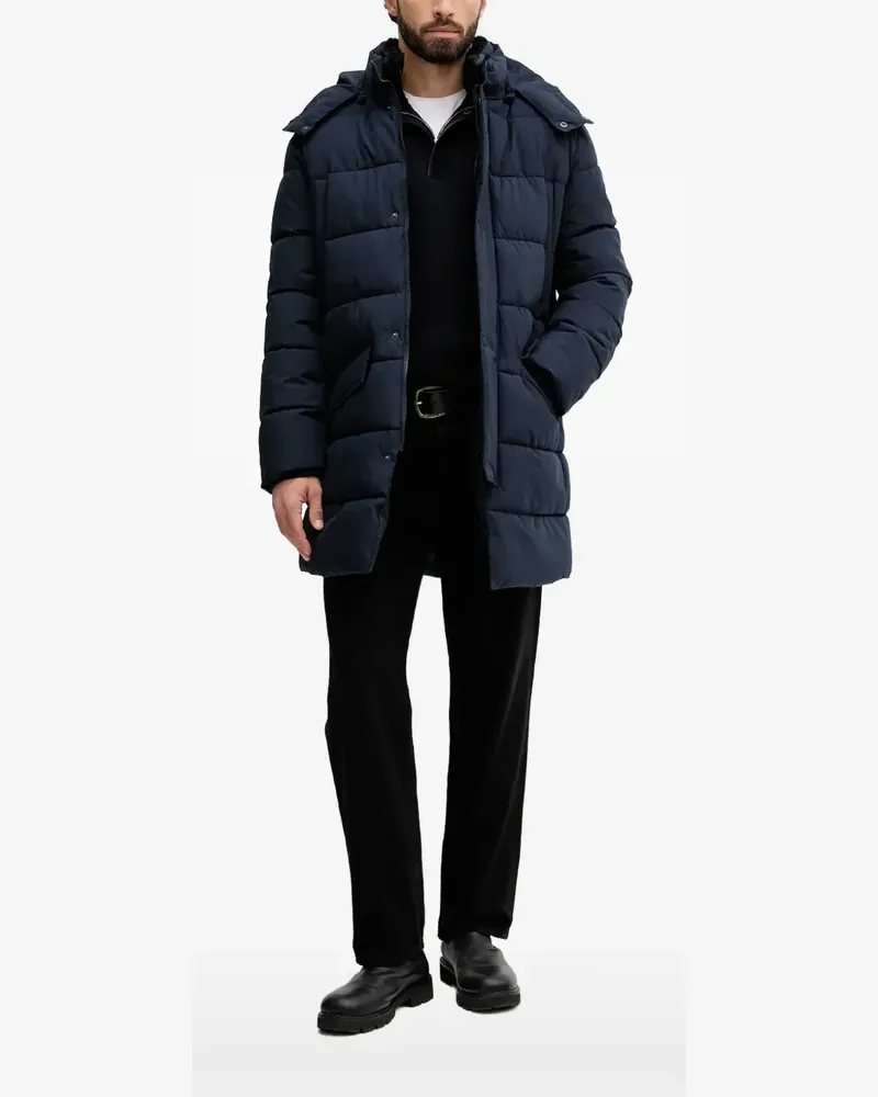 Karl Lagerfeld Gefütterter Kapuzenmantel - Blau Blau