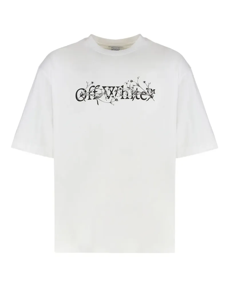 OFF-WHITE T-Shirt mit Logo-Print - Weiß Weiß