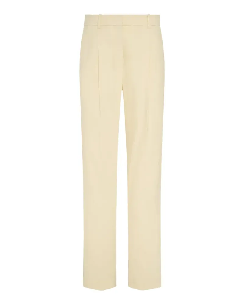 Another Tomorrow pleated wool trousers - Gelb Gelb