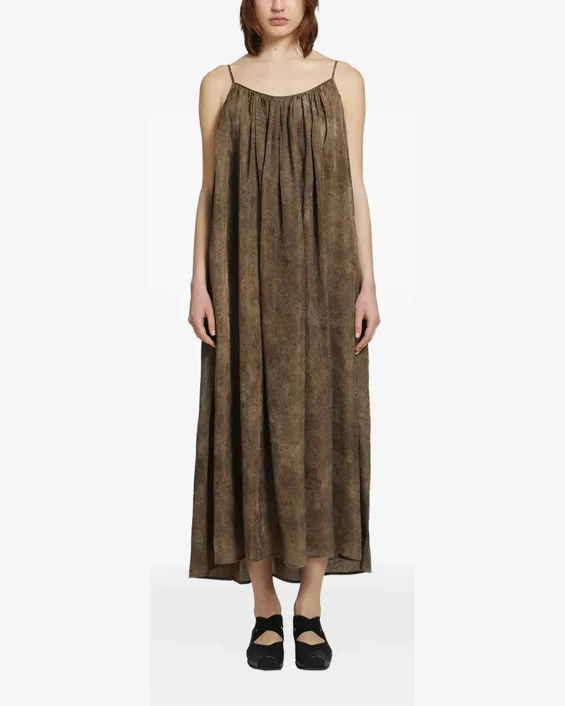 Uma Wang Ashel gathered maxi dress - Braun Braun