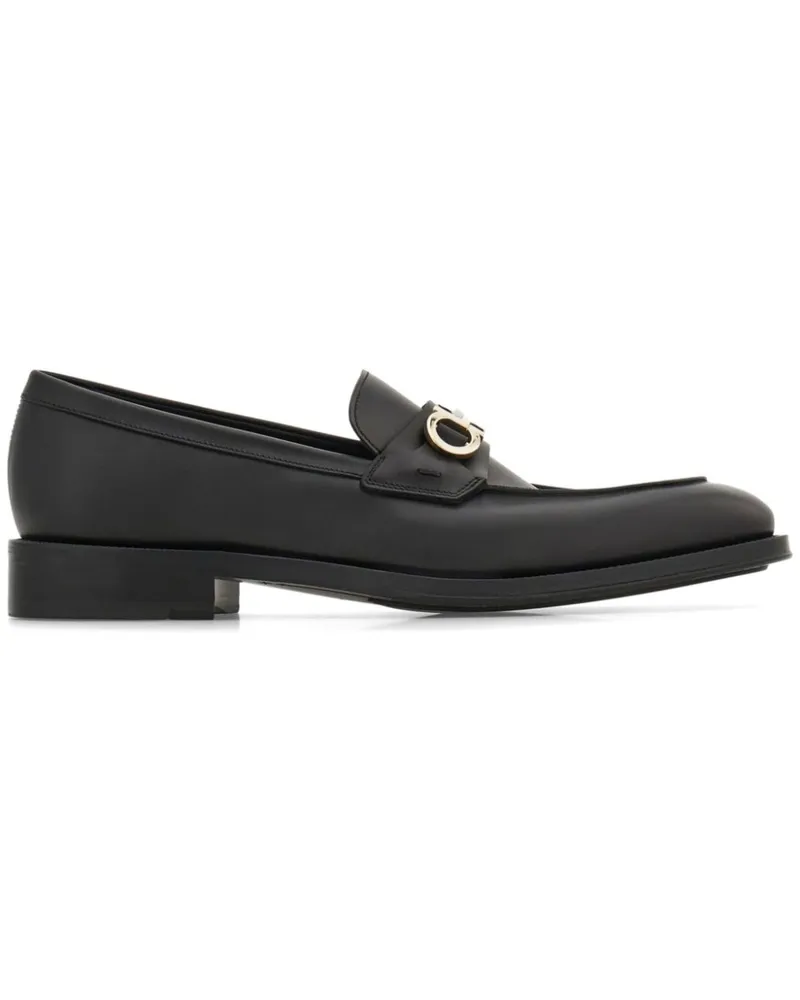 Ferragamo Loafer mit Gancini-Schild - Schwarz Schwarz