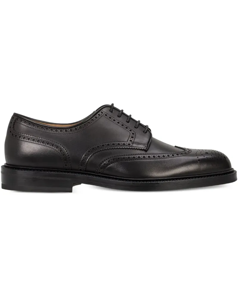 HUGO BOSS Oxford-Schuhe mit perforierten Flügeln - Schwarz Schwarz