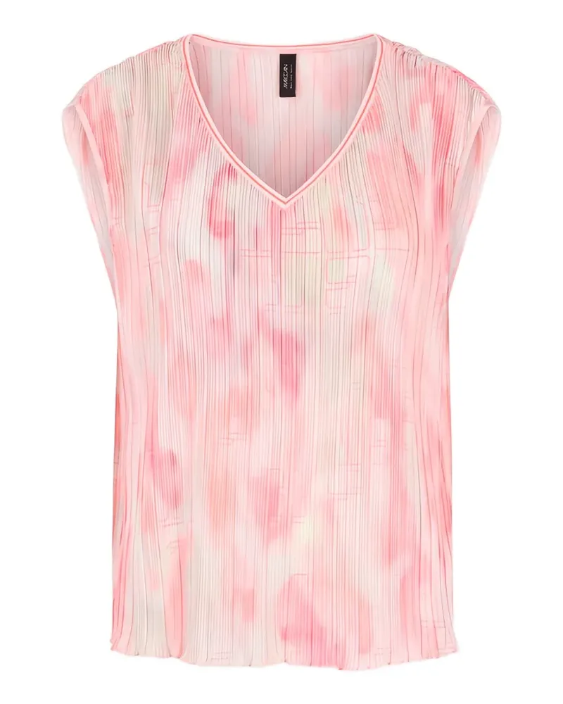 Marc Cain Bluse mit abstraktem Print - Rosa Rosa