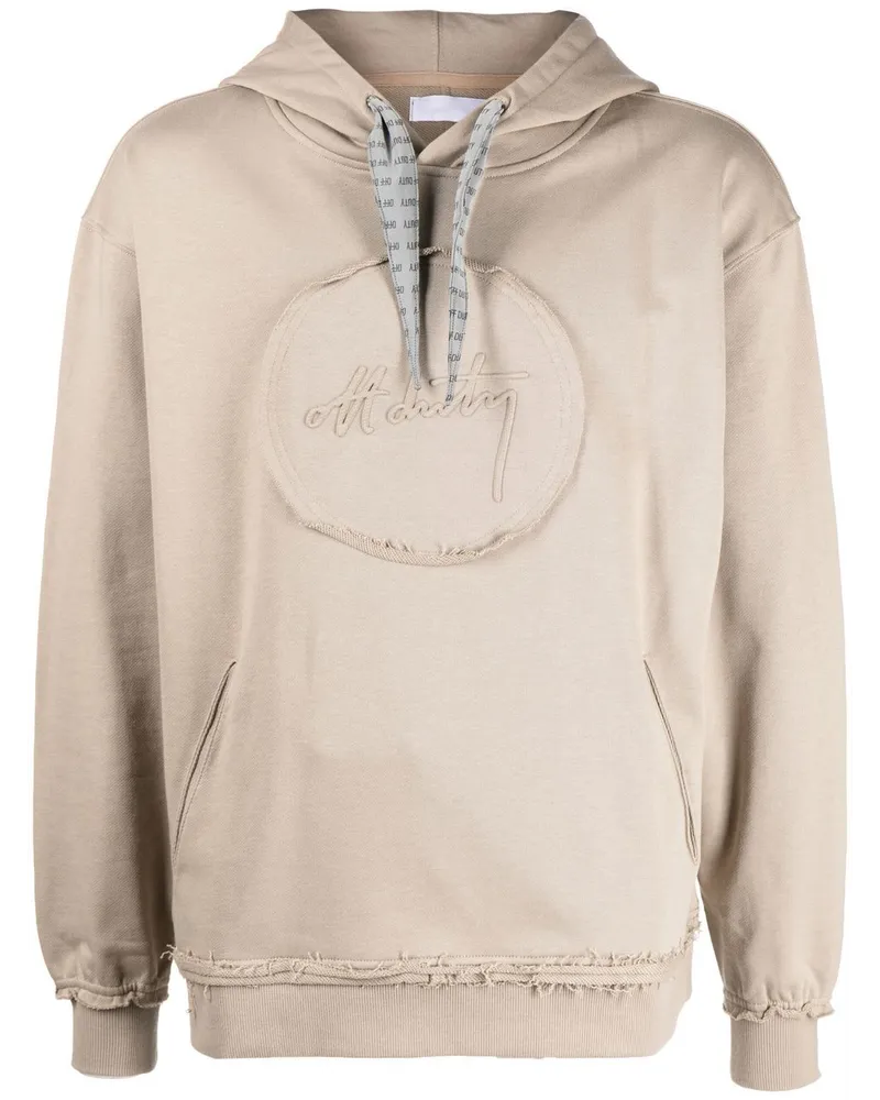 OFF DUTY Rudd Hoodie mit Logo-Patch Nude