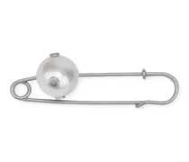 Anstecknadel mit Perlendetail - Silber