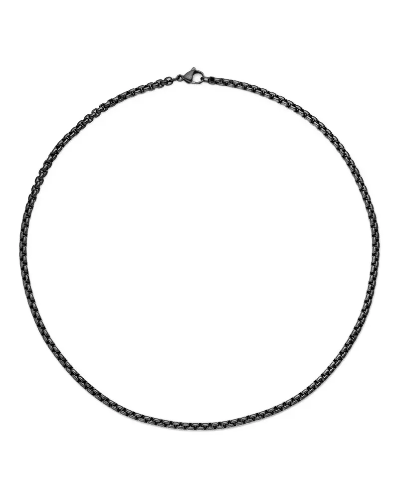 David Yurman Box Chain Halskette 4mm - Schwarz Schwarz