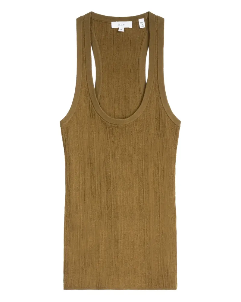 A.L.C. A C. Geripptes Tanktop - Braun Braun