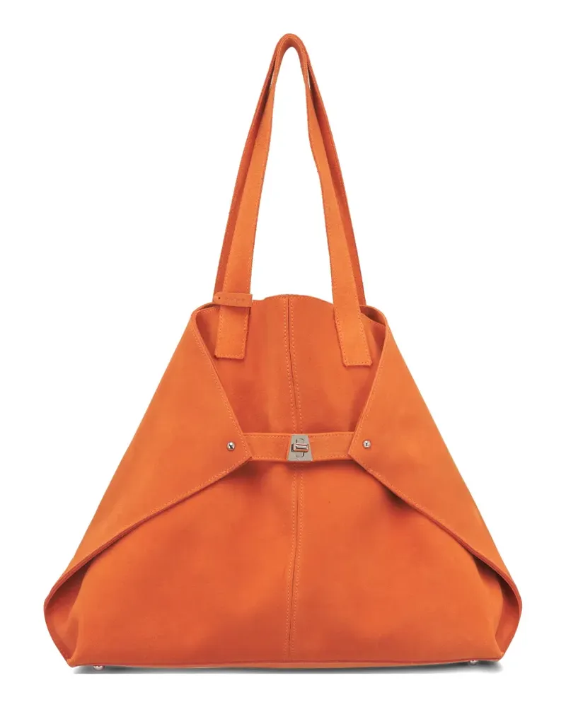 Akris medium Ai suede shoulder bag - Orange Orange