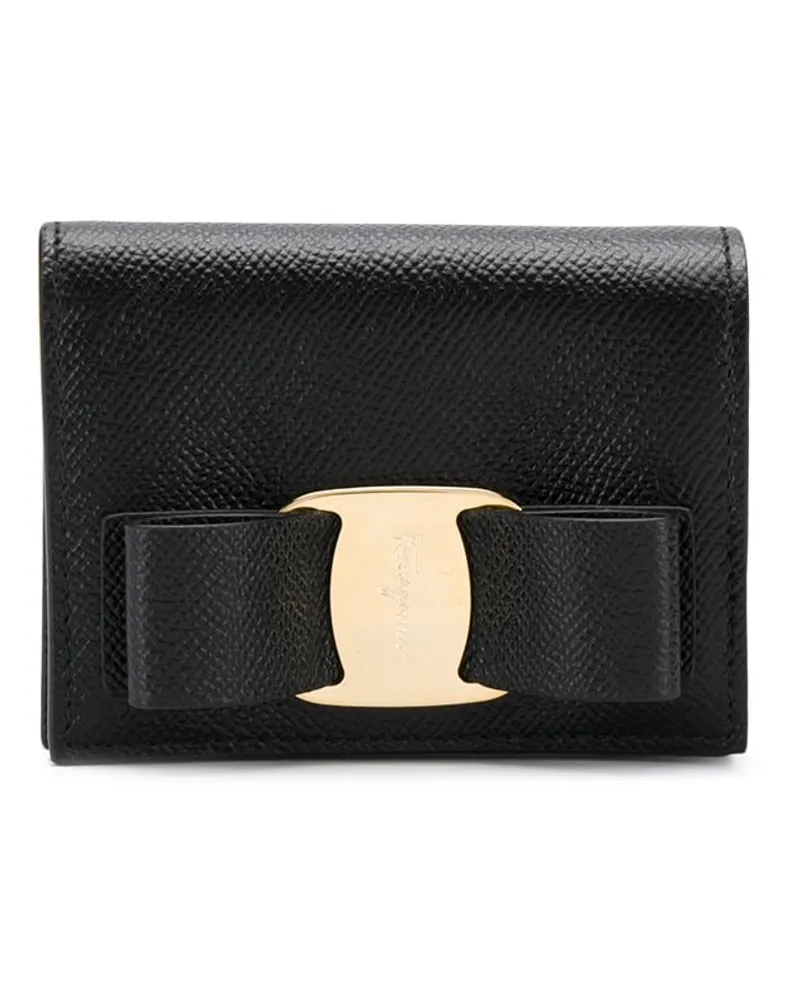Ferragamo Vara Bow Kartenetui - Schwarz Schwarz