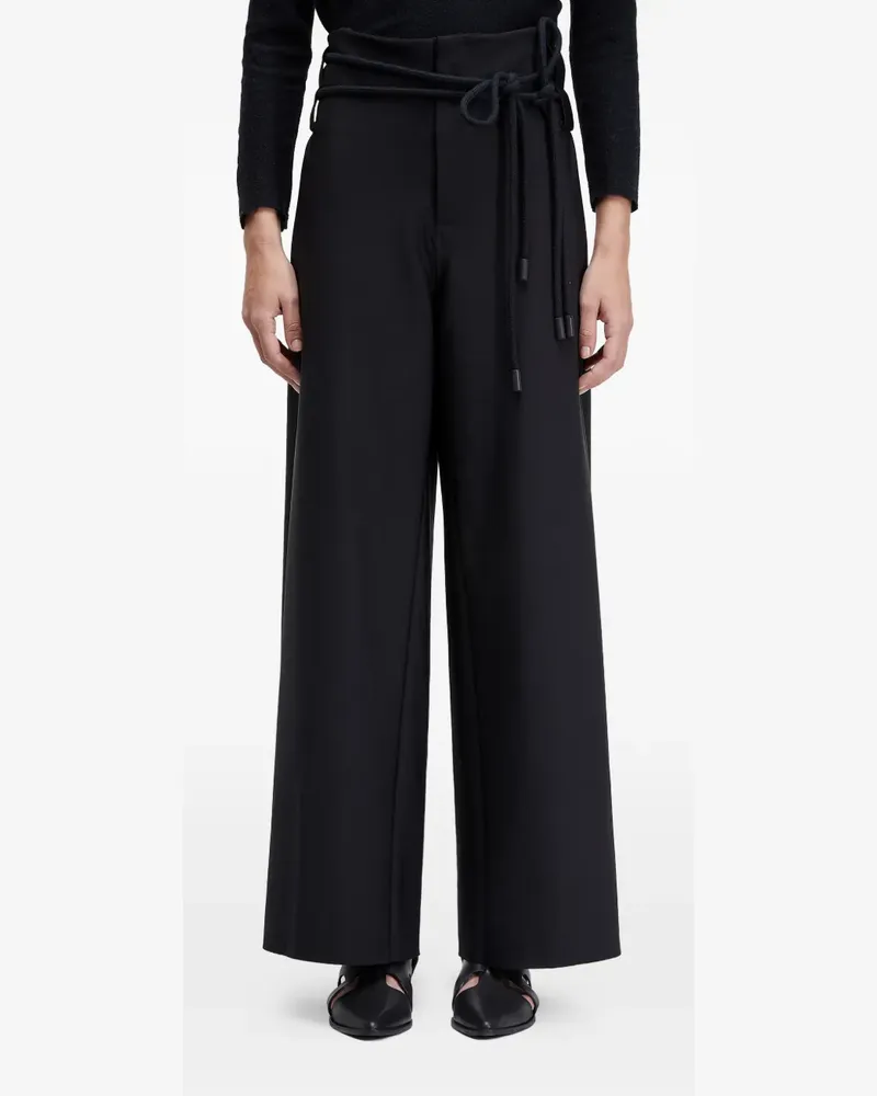 Osklen Palazzohose mit Schleifenverschluss - Schwarz Schwarz