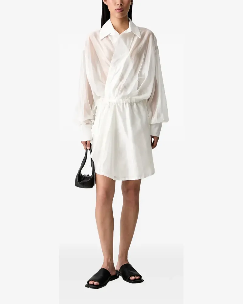 VICOLO Semi-transparentes Minikleid - Weiß Weiß