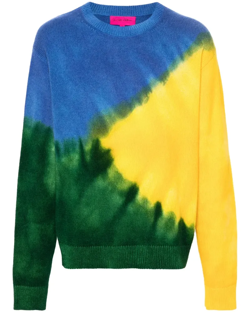 The Elder Statesman Gradient Simple Kaschmirpullover - Blau Blau