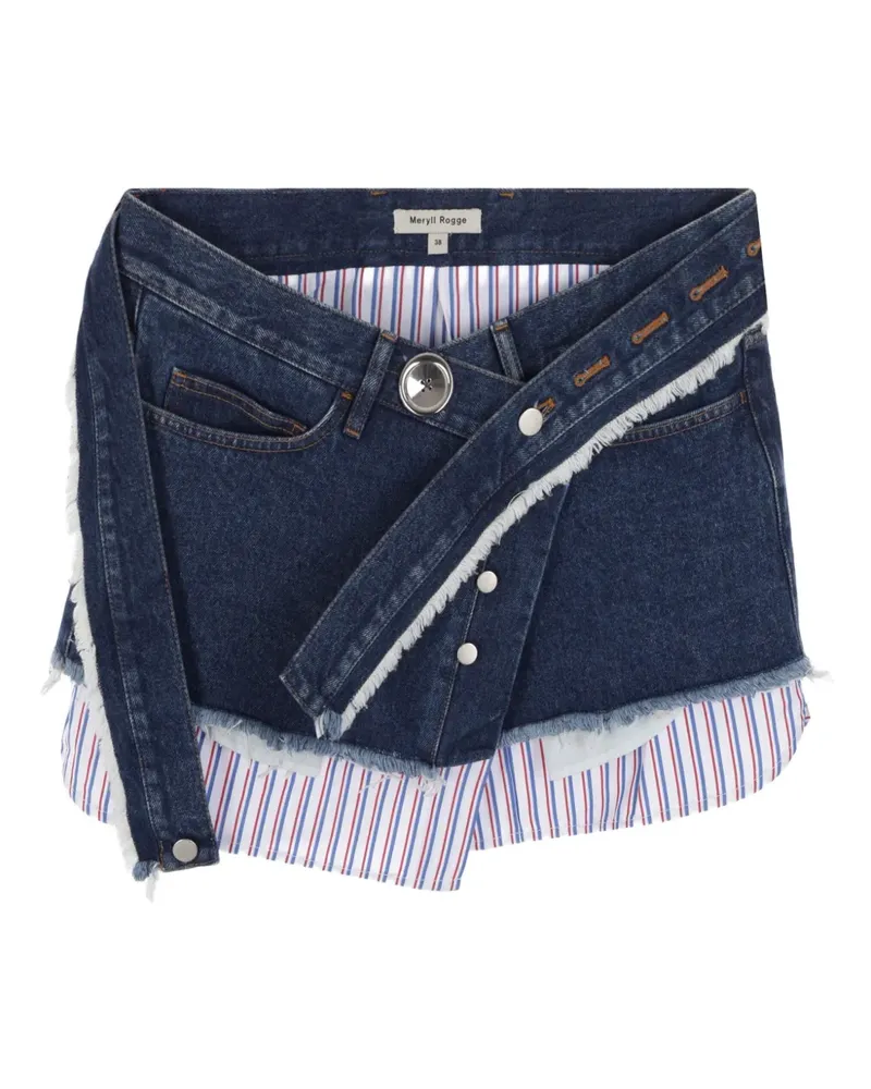 Meryll Rogge Jeansrock mit Gürtel - Blau Blau