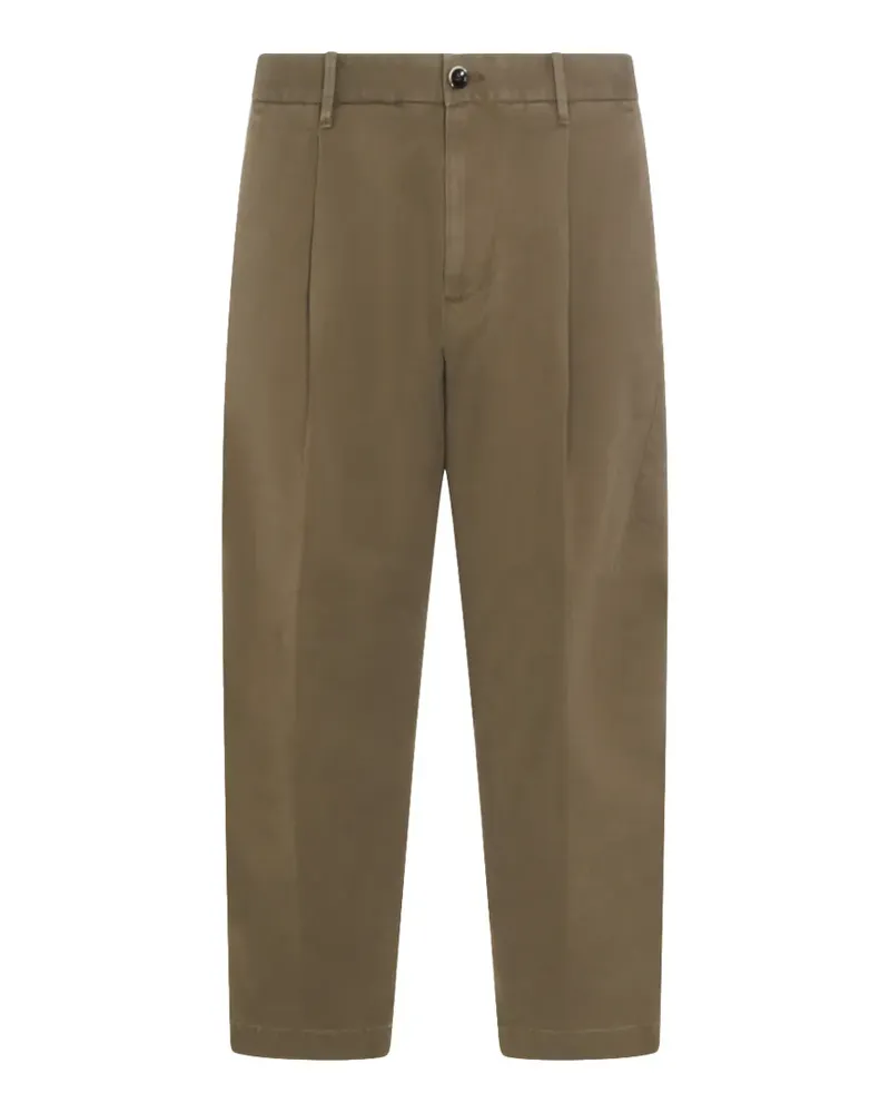 nine:inthe:morning pleat-detail trousers - Grün Grün