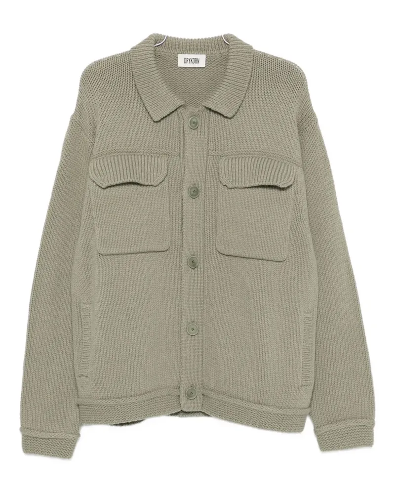 Drykorn Geknöpfter Cardigan mit aufgesetzten Taschen - Grün Grün