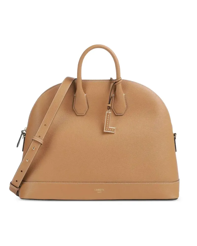 Lancel Belleville Bugatti top-handles leather bag - Nude Nude