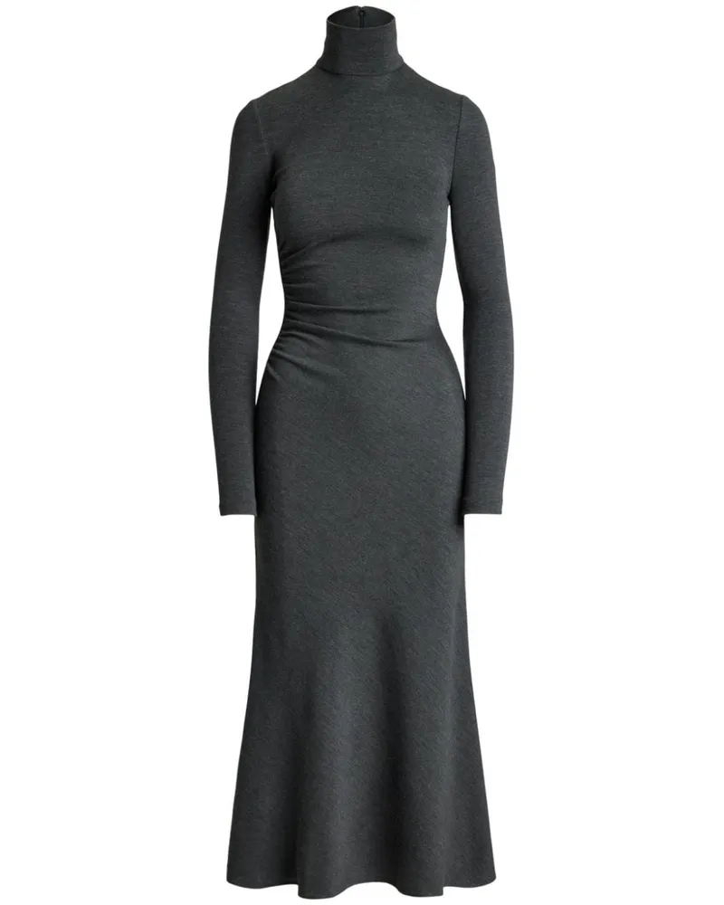 Ralph Lauren Langärmeliges Jerseykleid - Grau Grau