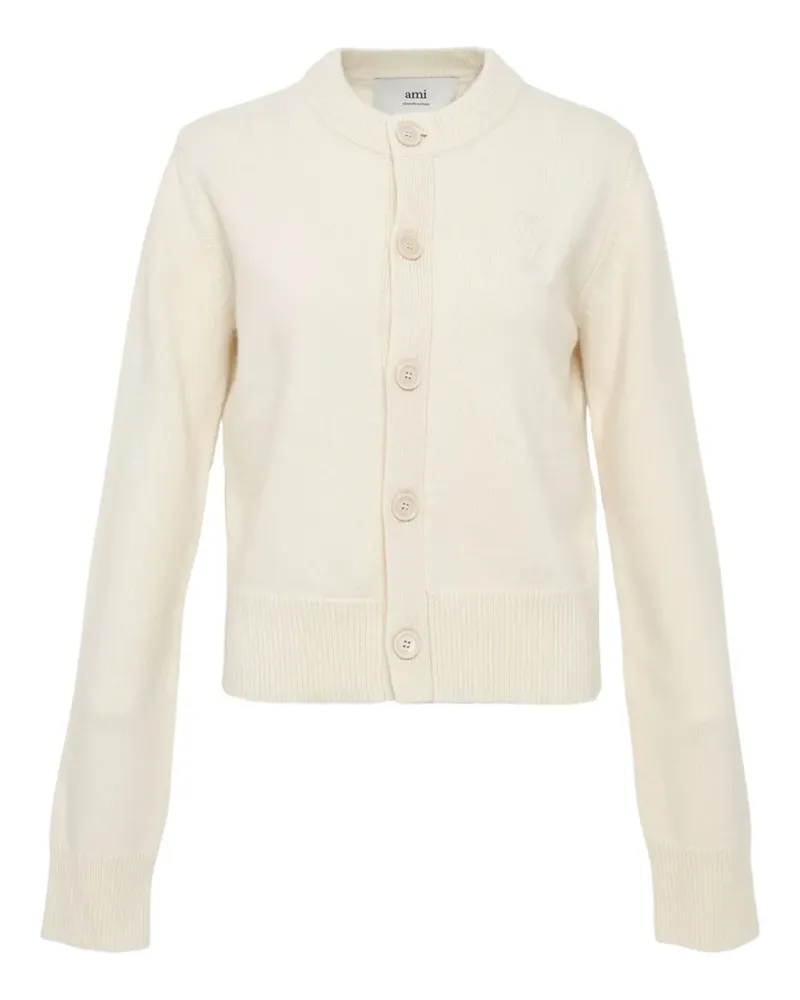 AMI Paris tonal ADC long-sleeves cardigan - Nude Nude