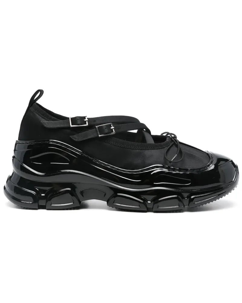 Simone Rocha Classic Ballerina Sneakers - Schwarz Schwarz