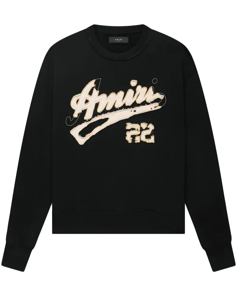 Amiri Sweatshirt mit Logo-Verzierung - Schwarz Schwarz