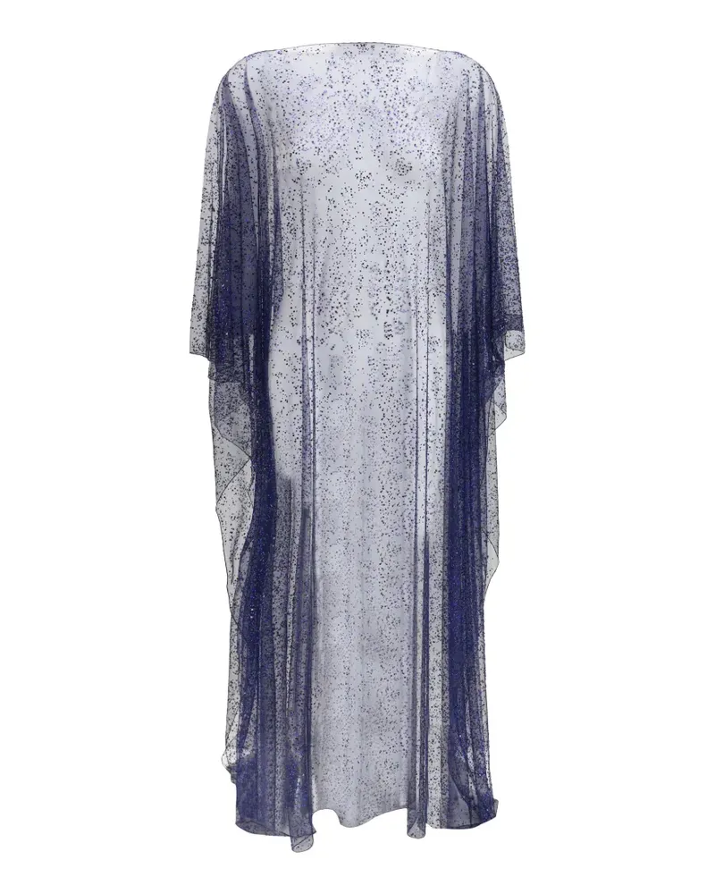 Giorgio Armani Poncho mit Kristallen - Blau Blau
