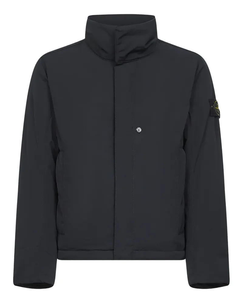 Stone Island Gefütterte Jacke mit Stehkragen - Schwarz Schwarz