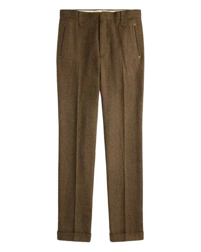 Ralph Lauren Hose mit Fischgrätenmuster - Braun Braun
